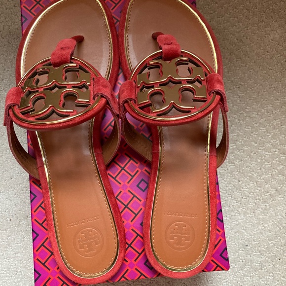🌻HP🌻Tory Burch Metal Miller Nat Suede ✨🌟💫🌻 - Picture 10 of 16